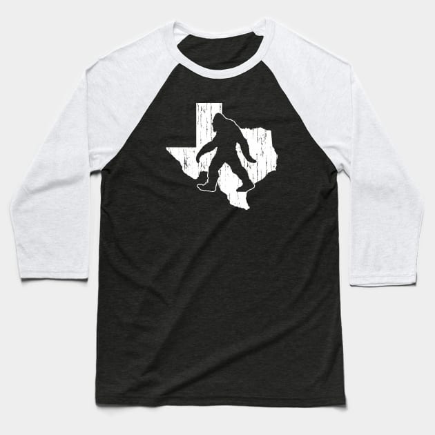 Bigfoot Country - Texas Baseball T-Shirt by dustbrain